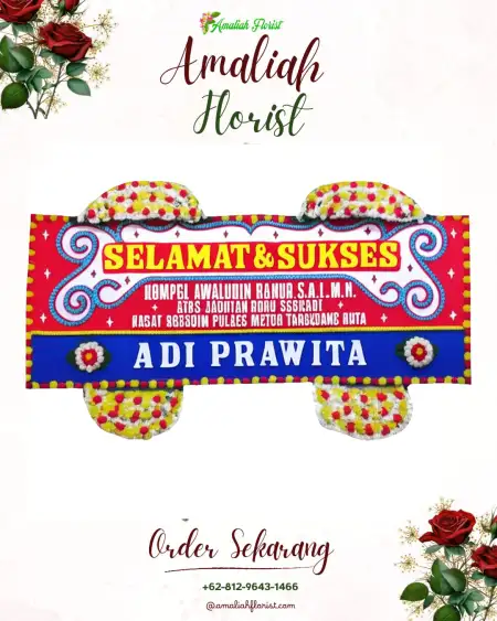 Papan Bunga Ucapan Selamat Badar