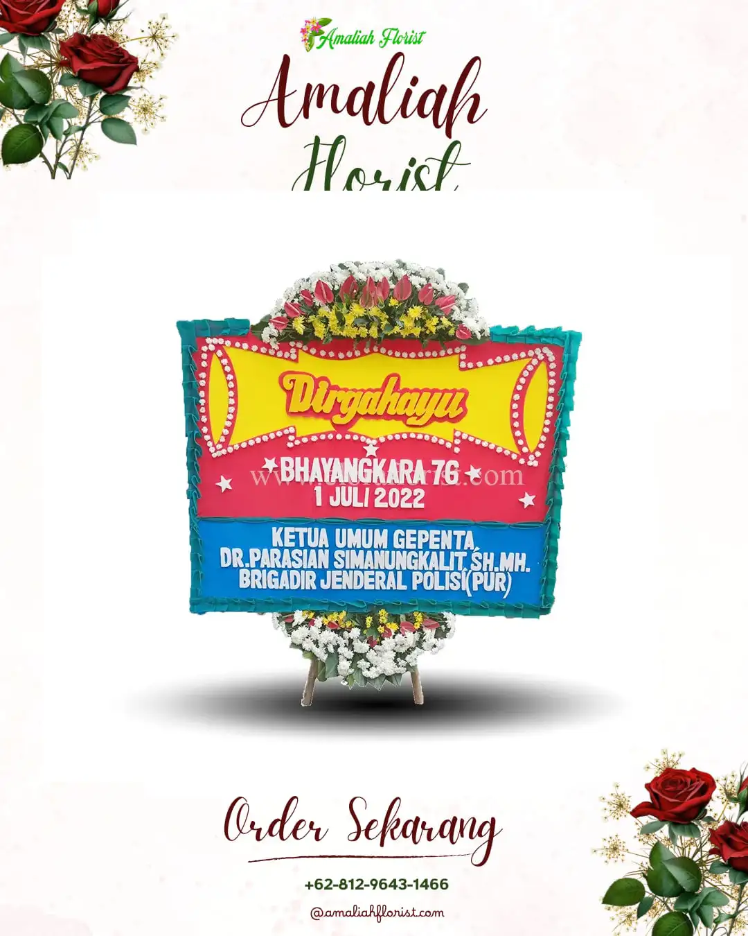 Papan Bunga HUT Ulang Tahun Badar